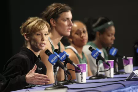 Head Coach Suzy Merchant addressed the media at the Spartans' press conference this afternoon.