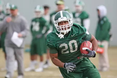 A.J. Jimmerson returns to the Spartan backfield in 2009.