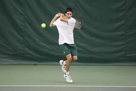 Freshman Ronnie Hulewicz improved to 16-2 in singles play.