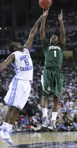 The Spartans will play at North Carolina in the 2009 Big Ten/ACC Challenge.