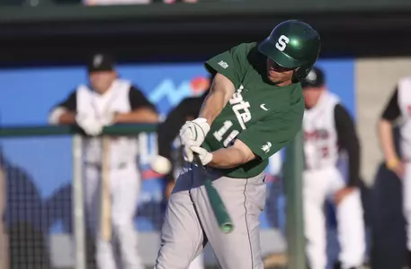 A.J. Shindler homered in MSU's 6-4 loss on Thursday.