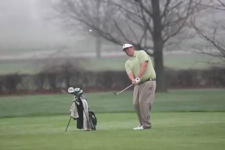 Junior Andrew Ladwig is tied for 21st after 18 holes at the NCAA South Central Regional.