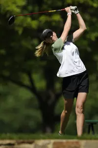 Freshman Shannon Warner had the second-lowest round of the day for the Spartans. (photo by Rafael Suanes)