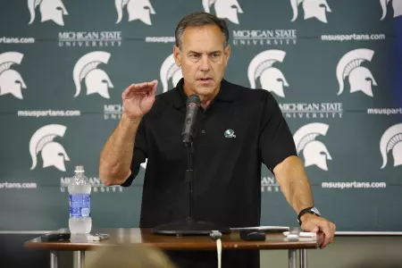 Mark Dantonio conducted a 30-minute press conference to conclude the media day activities.