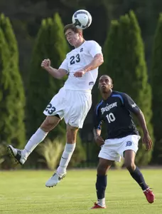 Stephen Lucianek got his first-career goal in Sunday's 4-0 win over Wright State.