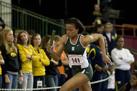 Junior Erica Mann ran to a time of 24.34 in the 200m dash on day two of the Kentucky Invitational.