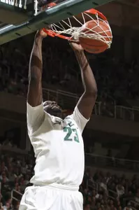 The first-place Spartans travel to Minnesota on Saturday.
