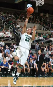 Junior Kalisha Keane lead the Spartans with 16 points, four assists and three steals on Sunday.