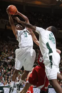 Michigan State earned a hard fought 54-47 win over Wisconsin.