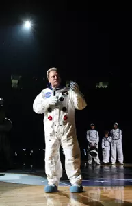 Head coach Tom Izzo walked onto the Breslin Center court in an astronaut suit.