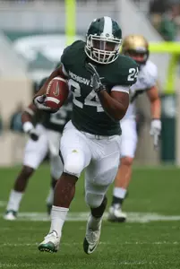 Freshman Le'Veon Bell leads the Big Ten with seven rushing touchdowns and is averaging 99.0 yards per game.