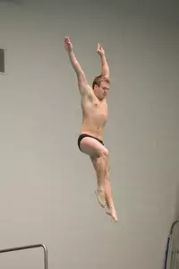 Senior Ivan Zalessov posted a school-record dive of 383.40 on the three-meter board against Iowa tonight.
