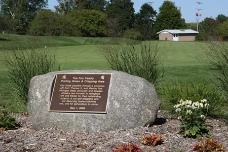 The Fox Family Putting Green is just one of many facilities used by the Spartan golf teams.