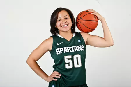 Senior Jasmine Holmes will celebrate her Get to Know Her day on Monday against Dayton.