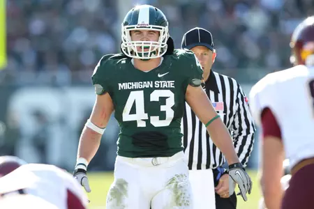 Eric Gordon will be one of 17 seniors playing in their final game at Spartan Stadium on Saturday.