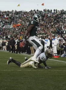 Mark Dell had eight receptions for 108 yards, including two touchdowns, and also had a two-point conversion against the Boilermakers.
