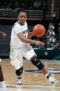 Junior Porsche Poole scored a career-high 16 points in the Spartans' win.