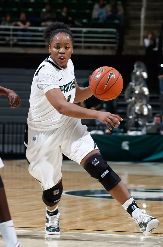 Junior Porsche Poole scored a career-high 16 points in the Spartans' win.