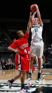 Freshman Annalise Pickrel scored in double-figures for the first time in Sunday's win over Detroit.