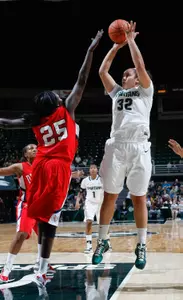 Senior Kalisha Keane led MSU with 26 points, including 22 in the first half, on Saturday.