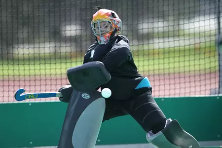 Freshman goaltender Molly Cassidy had four saves against the Buckeyes.
