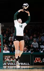 Freshman Kristen Kelsay led the Spartans with 15 digs against Ohio State on Friday night.