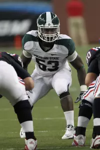 Greg Jones ranks fifth in the Big Ten in tackles, averaging 8.7 per game.