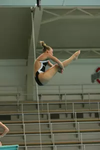 Ashley Borgman was the top female diver for MSU on both the one-meter and three-meter boards.