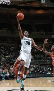 Lykendra Johnson had her second-straight double-double with 20 points and 11 rebounds.