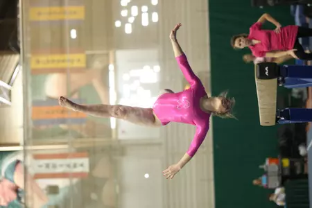 Junior Kelsey Morley placed third in the all-around for the Spartans.