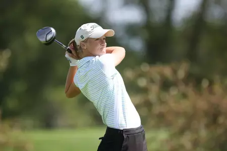 Aimee Neff is tied for 11th place after two rounds of play at the Central District Invitational.