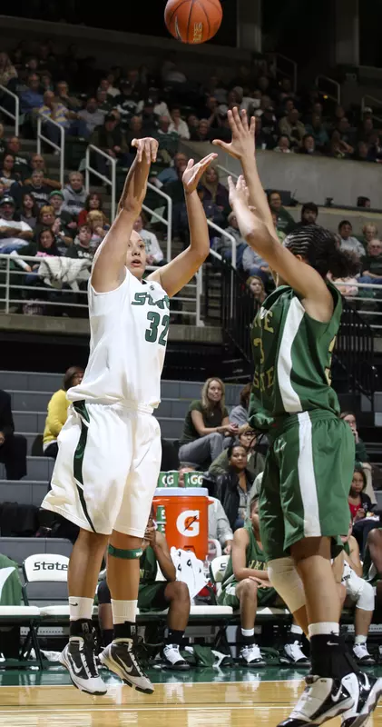 Junior Kalisha Keane scored a career-high 27 points in the Spartans' 79-64 win at Purdue on Thursday.