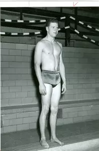 Clarke Scholes swam for MSU from 1950-52.