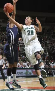Junior Brittney Thomas has averaged 13.7 points and 3.3 steals in her career against Iowa.