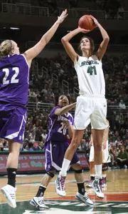 Senior Allyssa DeHaan was the first Spartan to be named Big Ten Defensive Player of the Year.
