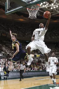 Kalin Lucas earned First-Team All-Big Ten honors for the second-straight season.