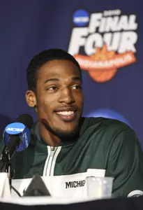 Durrell Summers speaks to reporters on Thursday.