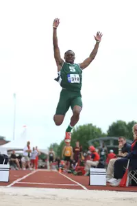 Durant Crum recorded a personal-best distance of 7.02m in the long jump.