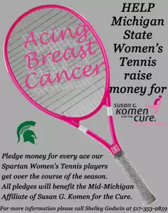 The Spartans currently have 94 aces on the season and look to surpass their goal of 100 over the upcoming matches against Indiana and Illinois.