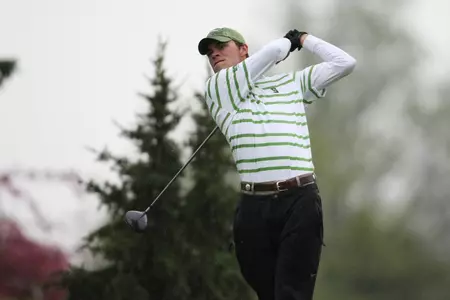 Sophomore Dave Ellis shot the eighth lowest score on Saturday with his third round 75.