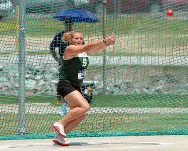 Freshman Beth Rohl automatically qualified for the NCAA Championships in the hammer throw when she placed seventh with a toss of 57.44m.