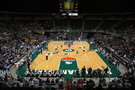 The MSU volleyball program will play in the Breslin Center for the third consecutive season Sept. 24-25.