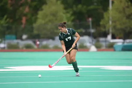 Senior Angela Pagura scored the game-winning goal against the James Madison Dukes in MSU's 1-0 win.