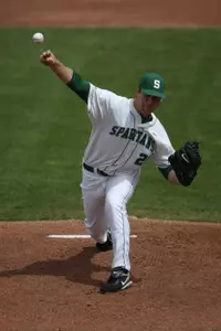 Kurt Wunderlich struck out two in his only inning of work in MSU's 4-2 exhibition win over Notre Dame Saturday at McLane Stadium.