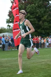 Senior Alex Russeau won his second-consecutive Jeff Drenth Memorial race when he finished with a time of 15:05.1.