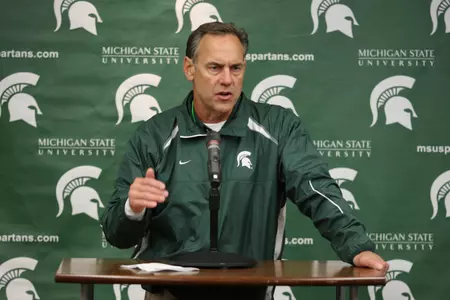 Coach Dantonio and the Spartans will meet Florida Atlantic Saturday, Sept. 11 in Detroit.