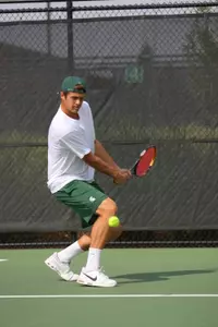 Freshman Aaron Pfister earned two singles victories and an 8-1 decision in doubles with teammate Christian Roehmer.