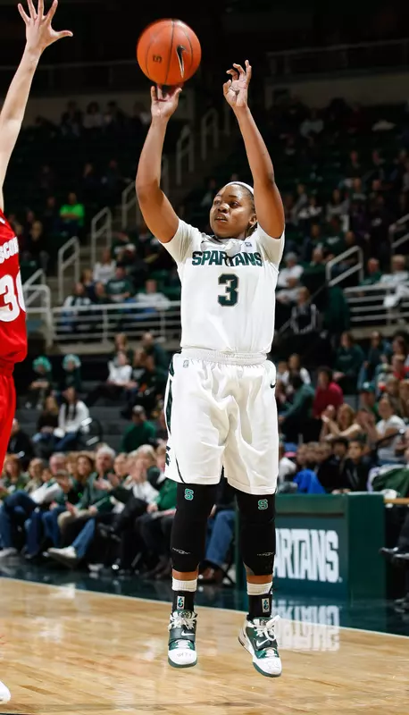 Junior Porsche Poole scored all of her game-high 12 points in the second half.