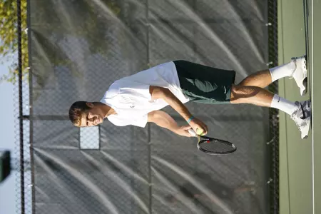 Sophomore Aaron Pfister earned three victories in doubles play with senior Austin Brooks before falling in the quarterfinals.