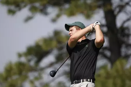 Junior Matthew Moseley had his best finish of the season, tying for fifth to lead MSU this week.